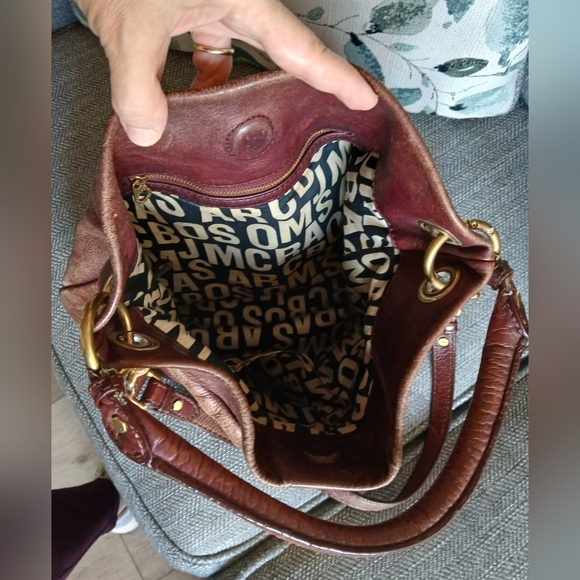 Marc by Marc Jacobs Classic Q Hillier Hobo Distressed Leather Shoulder/Hand Bag - Picture 11 of 12